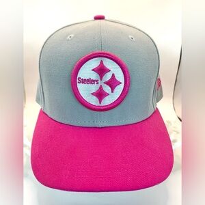 New Era Reebok NFL Pittsburgh Steelers Breast Cancer SnapBack Ballcap - 59Fifty